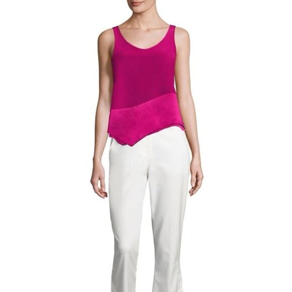 3.1 PHILLIP LIM Asymmetrical Silk Tank Top size 4 - Picture 10 of 10
